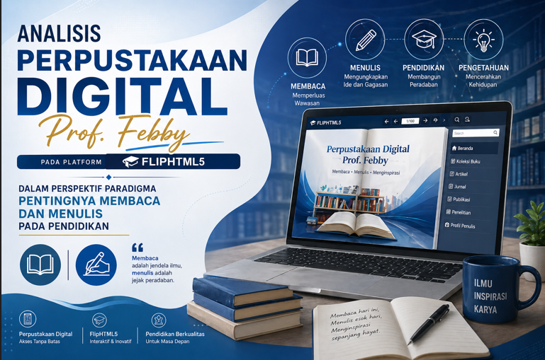 Analisis Perpustakaan Digital Prof. Febby pada Platform FlipHTML5 dalam Perspektif Paradigma Pentingnya Membaca dan Menulis pada Pendidikan